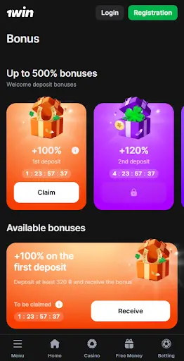 Explore 1win app bonuses and promotions